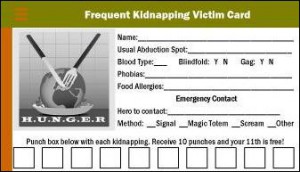 Frequent Kidnapping Card